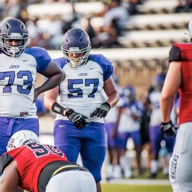 Lufkin high school 25’|OT/G|6’0|255lbs|#57|NCAA ID# 2210692250|3.5 GPA|