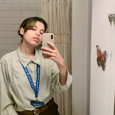 heyyyadora__'s profile picture. 27 yr old queer and a giant nerd | wife to luke ♡