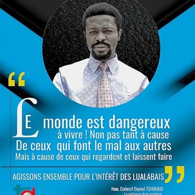 Né à Kolwezi,Etudes de la Sciences Eco. et Financières,option :Marketing, Plusieurs fois President des ASBL et Mouvements Citoyens, Lutte contre l'injustice ⚖️