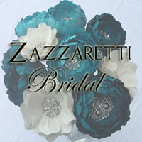 ZazzBridal's profile picture. Bridal bouquets, sashes, fascinators, and more. I love lots of color and fabulous materials! And yes, details matter.