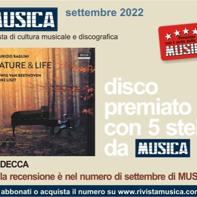 Pianista italiano ( 1975 ) é direttore artistico e fondatore dell' Amiata Piano Festival ( https://t.co/gFB2Ya58RB ). Incide per Decca ( Universal).