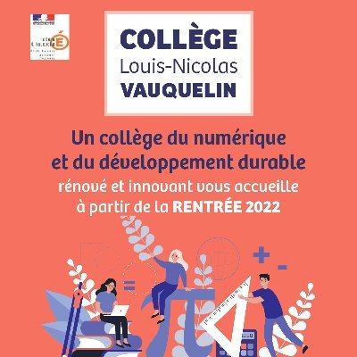 Compte officiel du collège Nicolas-Louis Vauquelin de Toulouse. Un collège du numérique et du développement durable dès la rentrée 2022.