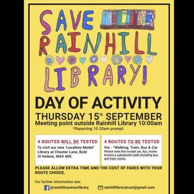 Rainhill are together against the closure by St Helens Council of their 3rd busiest library.
RAINHILL SAYS NO
https://t.co/FGPAqls8V3