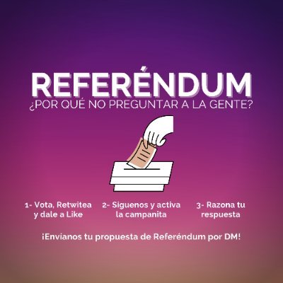 💌 Vota en #ConsultasAbiertas
🔔Siguenos + Campanita

🗄 Archivo en #ConsultasCerradas
👩‍👩‍👧‍👧 Propón en #PropónTuConsulta
📈 Análisis en #ConsultasAnálisis