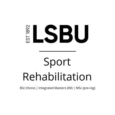 The official twitter handle for the BSc (Hons), Integrated Masters and MSc (pre-reg) Sport Rehabilitation courses at @LSBU_HSC