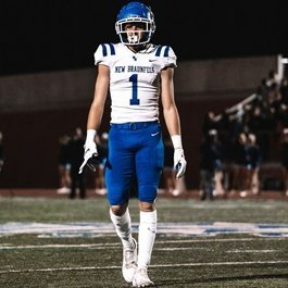 2024 New Braunfels HS - 6’2(6’6)Wingspan/183 WR | 3yrs: First Team All-District 27-6A 2,490 yds, 37 TDs | 4.0 GPA/Academic All District 3 sport athlete @team7v7