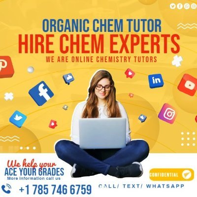 Get professional help with your chemistry assignments, test, quiz, hw, online class, exams, organic and Physical chemistry.

DM/Call/Text/WhatsApp +17857466759