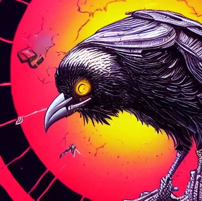 A friendly murder of crows commanding computers to paint the world's most beautiful creature. | #TheBeastsOfAI