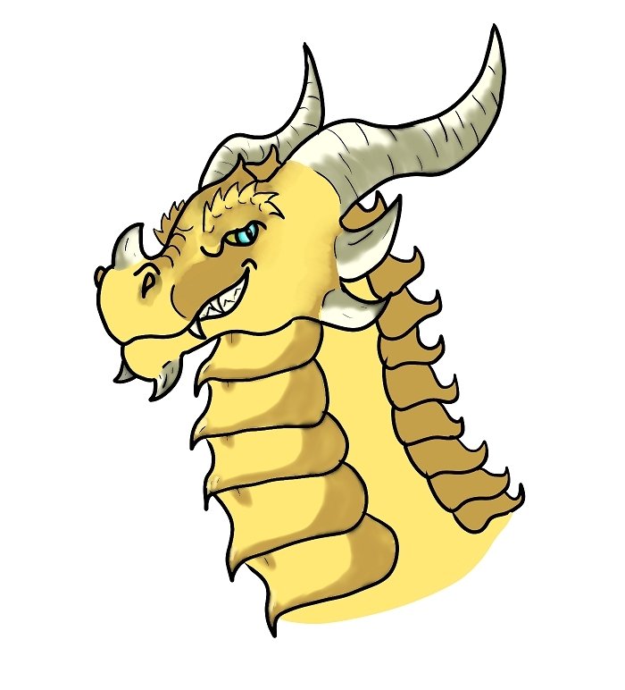 The Golden Snarky Dragon Who Needs Hugs