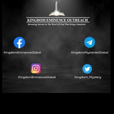 Official Account For Kingdom Eminence Outreach Where People Experience WORSHIP|WORD|MIRACLES|LOVE. 
Public Relations
+2349086503395