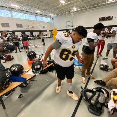 Center, Guard, Left Tackle Class Of 2023 Groves High school Gpa 3.2 5’11 #65 Student athlete doing dual enrollment while in high school