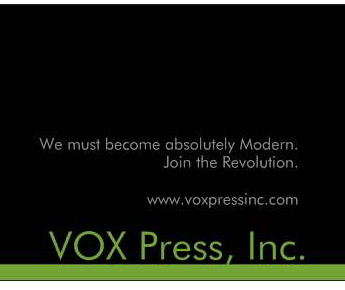 Publishing the the innovative, experimental and avant-garde for the purposes of education, enjoyment and enlightenment since 2004.