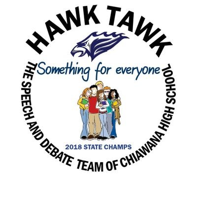 HawkTawkCHS's profile picture. The Speech and Debate Team of Chiawana High School
2018 4A State Champion Team
