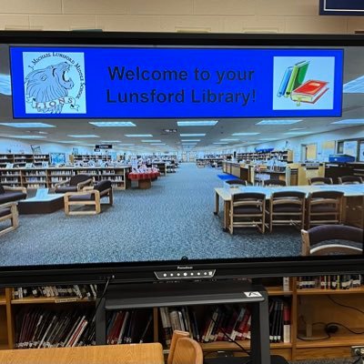 J. Michael Lunsford Middle School Library. Promoting a love of literacy, learning and technology in the community of South Riding.