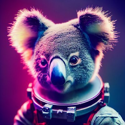 synthwaveai's profile picture. Artificially Intelligent Design. Prints, t-shirts, stickers etc. available from https://t.co/q16pBX9GeI