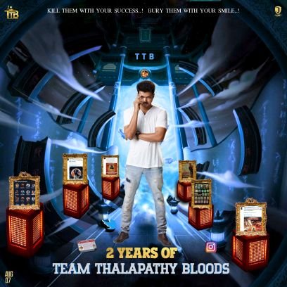 The Official Page of #TeamThalapathyBloods To #SpreadVIJAYism 😍💪

Main ID - @TTB_Offl