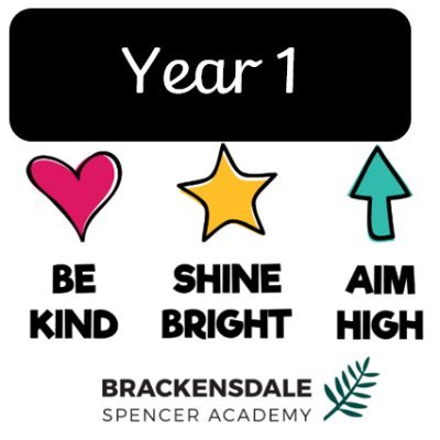 Welcome to Year 1 at Brackensdale Spencer Academy. Here we will share lots of our learning adventures!