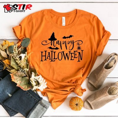 Happy Halloween Shirt from StirTshirt  Unique designs  Large assortment  Easy 30 day return policy  Shop Happy Halloween T'Shirts now!