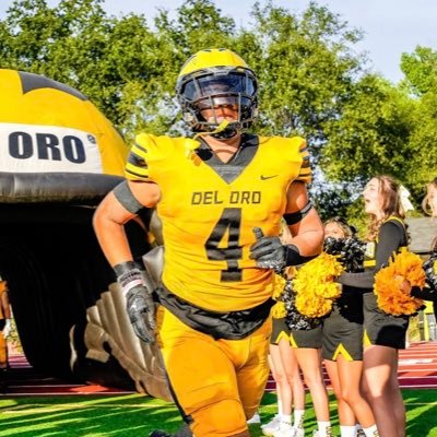 Del Oro High School/2024/RB-LB /5’11/200lb/3.9 GPA/Email: garcia4205@outlook.com Cell: (916)742-9757