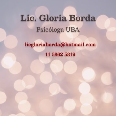 Lic. en Psicología.Atención de adolescentes, Adultos y Parejas. Orientación familiar. Consultas por video llamadas al 1558625819