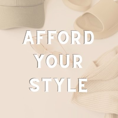 Welcome to Afford Your Style. I will be sharing fashion, beauty and skincare tips and deals!