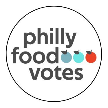 Philly Food Votes is a voter registration program in partnership w/ food businesses across Philadelphia. Logo by - https://t.co/ac8atYkzPD