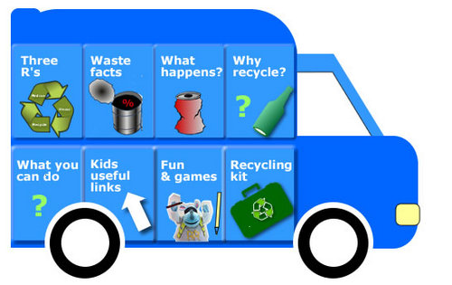 The thinking women's recycling collector with a nice jacket