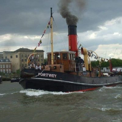 Historic 1927 built on the Clyde, Twin screw, coal fired, Double Expansion Engine, Steam Tug. We are fully operational we are docked in West India Dock.