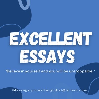 Experts in ;- Literature | Mathematics | Research papers | Statistics | History | Biology | English | Essays and Much more
iMessage: prowriterglobal@icloud.com