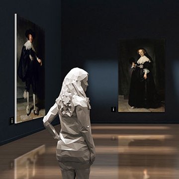 For solo and group exhibitions. This service allows you to easily create a virtual gallery service.