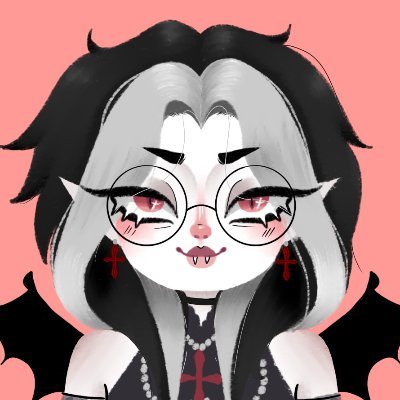 23, twitch streamer, vampire, gamer, love all things gothic, pre vtuber debut