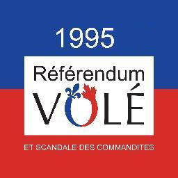 ReferendumVole's profile picture. NE PARLONS PLUS JAMAIS DU RÉFÉRENDUM DE 1995 SANS LE NOMMER «VOLde95». Ne pas le faire, c'est être complice. #Volde95