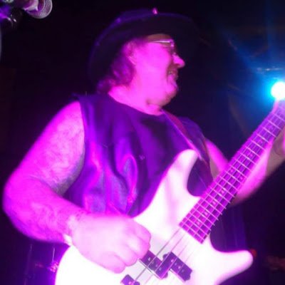 lover of old movies . comic and monster magazines.  bass player in the band blind perception.