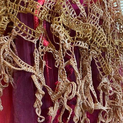 Yarnbombing places I visit with crocheted yellow jellyfish