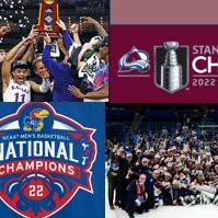 ACI ALUM, avid sports fan. 2021- 2022 was KIND to me!

Atlanta Braves = World Series
Kansas Jayhawks = NCAA Champs
Colorado Avalanche = Stanley Cup Champs!!!!