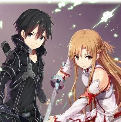 (this is a parody and fan account of kiritos and Asunas avatar separate to there human selfs)
....(this account may evolve)
⚔️ = Kirito
⚡️ = Asuna