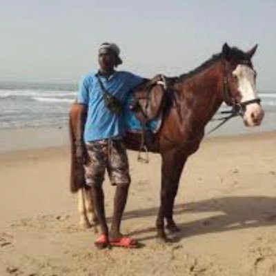 I love riding horse 🐎 The Gambia 🇬🇲 enjoyable sunny ☀️ beach 🏝 Sanyang beach Gambia 🇬🇲