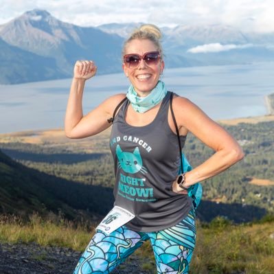 Thrive (verb): 1. to prosper; be fortunate or successful 2. to grow or develop vigorously; flourish 💙 ovarian cancer thriver 👗💪🏼