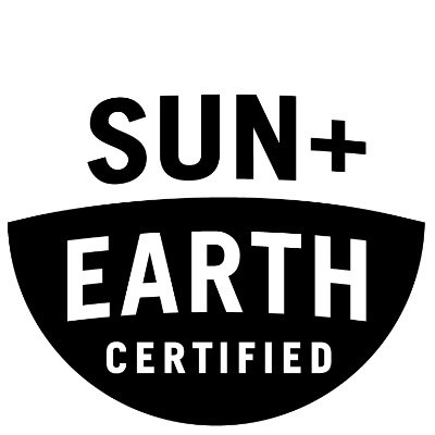 Sun+Earth Certified = grown under the sun, in the soil, without chemicals, by fairly paid farmers.