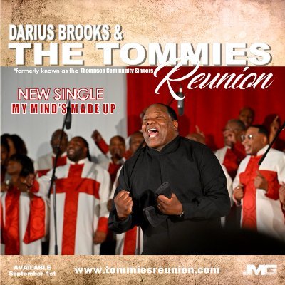 Check out Darius Brooks & The Tommies Reunions' not new single, My MInd's Made Up!