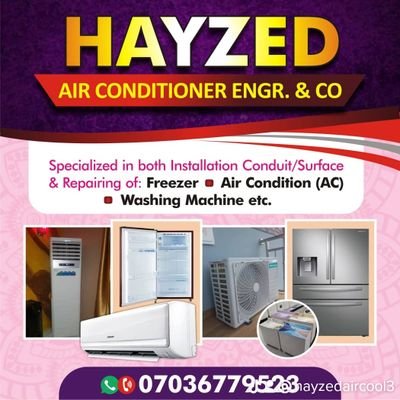 HAYZED  AIR CONDITIONER ENGINEERING 
THIS IS WHAT WE DO CONDUITS PIPING INSTALLATION, MAINTENANCE SERVICING REPAIR YOU CAN CALL US ON 07036779523
STAY COOL🆒️