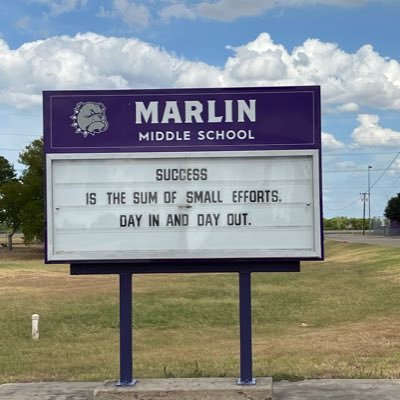 Marlin Middle School is a 6th-8th grade school in central Texas. Home of the Bulldogs! Everyday we strive for Excellence! #CommittedToExcellence