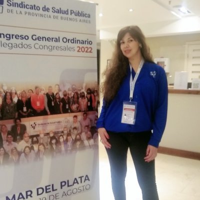 Delegada Gral. y Congresal en Sindicato de Salud Pcia. de Bs. As. 
Procuradora 
Est. Abogacía 
Diplomada Universitaria en Derecho Sindical
🇦🇷✌️