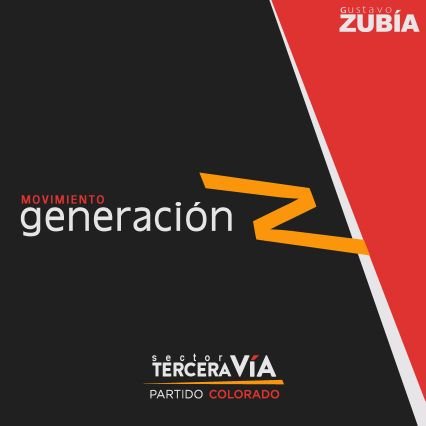 Movimiento Generación Z.
Sector Tercera Vía. Zubia.
Partido Colorado.