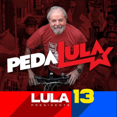 Ciclistas com Lula Presidente!