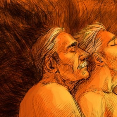 Older men 4 me. AI, handsome older nude men - couples, white brief. Gerontophilia. Grandfather, dad, older men i would like to make love with. +18 only.