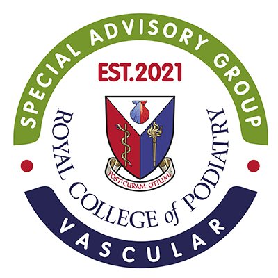 The Vascular Specialist Advisory Group are podiatrists interested & active in vascular health & disease, supported by & advising the Royal College of Podiatry