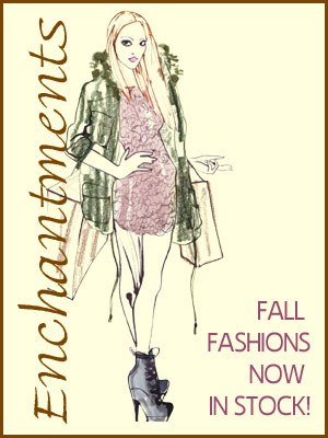 Featuring clothing and accessories for fashionable shoppers of all ages. Enchantments blends elegant, classic fashion with the latest trends and celebrity looks