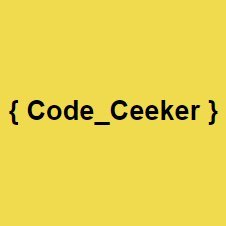 code_ceeker's profile picture. 