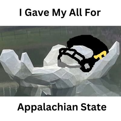 The official unofficial secondary mascot of Appalachian State University. Love Ducks, Art, Floating, and Appalachian State Football Victories
